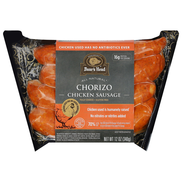 Boar's Head All Natural Chorizo Chicken Sausage - 4 ct
