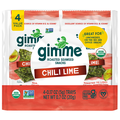gimMe Roasted Chili Lime Seaweed Snacks Value Pack - 4 ct