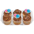 Food Lion Bakery Yellow Cupcakes with Chocolate Icing - 6 ct