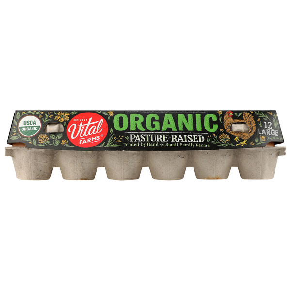 Vital Farms Organic Pasture Raised Large Brown Eggs