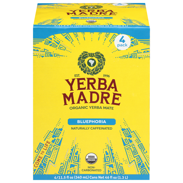 Yerba Madre Organic Bluephoria Yerba Mate - 4 pk
