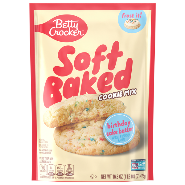 Betty Crocker Birthday Cake Batter Soft Baked Cookie Mix