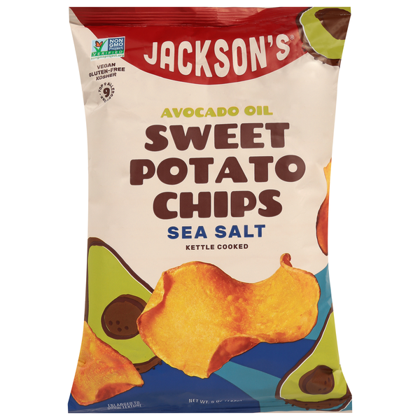 Jackson's Avocado Oil Sea Salt Kettle Cooked Sweet Potato Chips