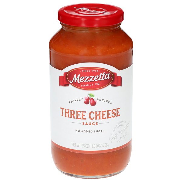Mezzetta No Added Sugar Three Cheese Pasta Sauce