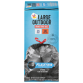 Our Brand Flextra Large Outdoor Drawstring Trash Bags 30 Gallon