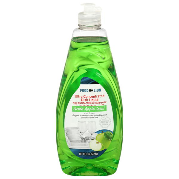Food Lion Green Apple Scent Ultra Concentrated Liquid Dish Soap