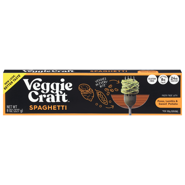 VeggieCraft Gluten Free Protein Peas Lentils Sweet Potato Spaghetti Pasta