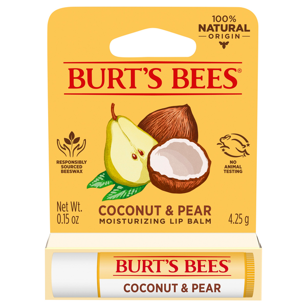 Burt's Bees Coconut & Pear Moisturizing Lip Balm