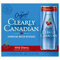 Clearly Canadian Wild Cherry Flavored Sparkling Water Beverage - 6 pk