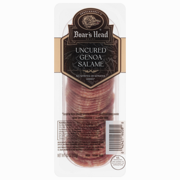 Boar's Head Uncured Genoa Salame Sliced