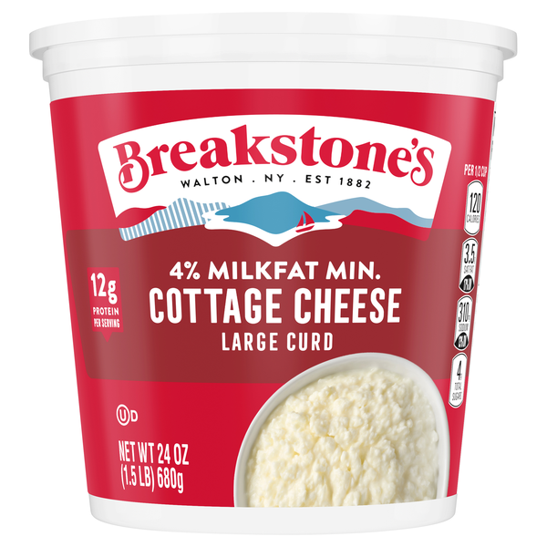 Save on Breakstone's Cottage Cheese 4 Milkfat Large Curd Order Online Delivery GIANT