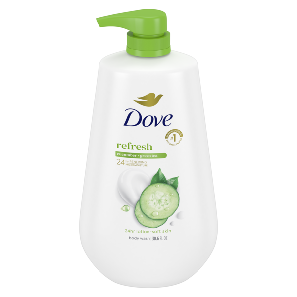 Dove Refreshing Cucumber & Green Tea Body Wash Pump