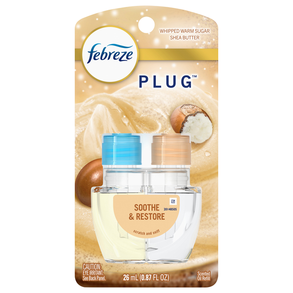 Febreze PLUG Whipped Warm Sugar Shea Butter Scented Oil Refill