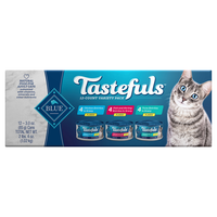 BLUE Tastefuls Natural Flaked Variety Pack Adult Wet Cat Food 3 oz/12 ct