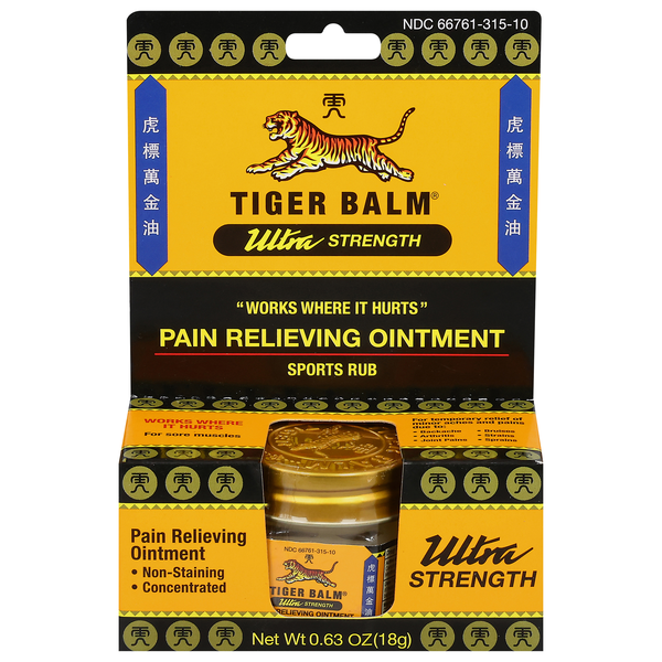 Save on Tiger Balm Ultra Strength Pain Relieving Ointment Sports Rub