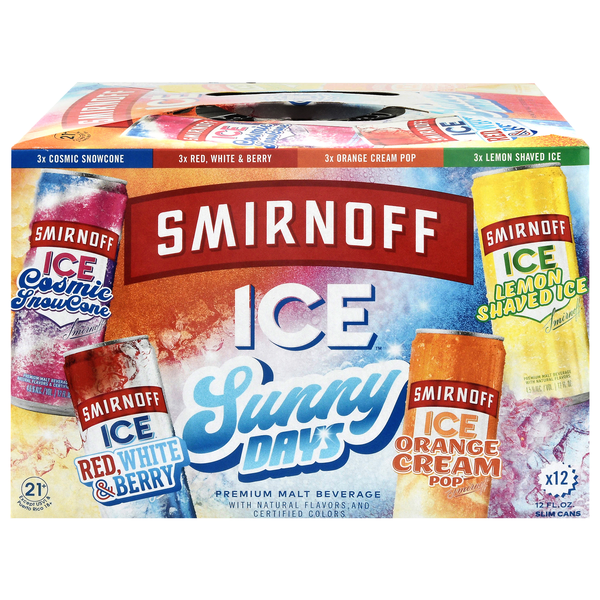 Smirnoff Ice Sunny Days Assorted Premium Malt Beverage - 12 pk