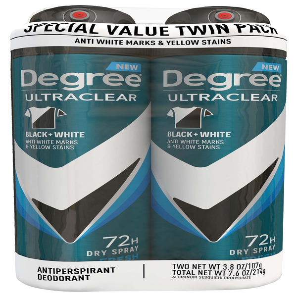 Degree Ultra Clear Fresh 72H Antiperspirant Deodorant Stick 3.8 oz/2 ct