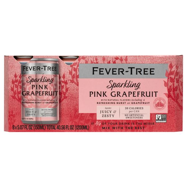 Fever-Tree Sparkling Pink Grapefruit Mixer - 8 pk