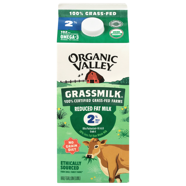 Organic Valley Grass-fed 2% Reduced Fat Milk