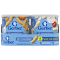 Gerber Lil' Crunchies Mild Cheddar & Veggie Dip Baked Grain Snack - 4 ct