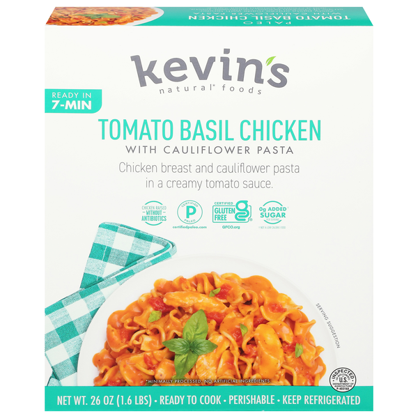 Kevin's Natural Foods Tomato Basil Chicken with Cauliflower Pasta