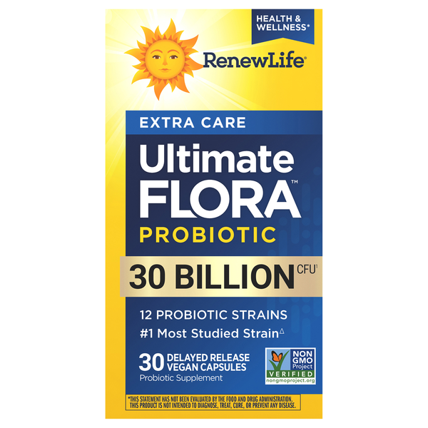 Renew Life Ultimate Flora Extra Care Probiotic Vegetarian Capsules