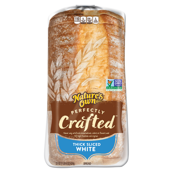Save on Nature's Own Perfectly Crafted White Bread Thick Sliced Order