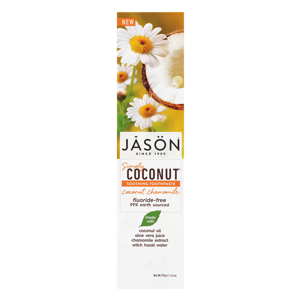 Save on JASON Simply Soothing Toothpaste Coconut Chamomile Fluoride