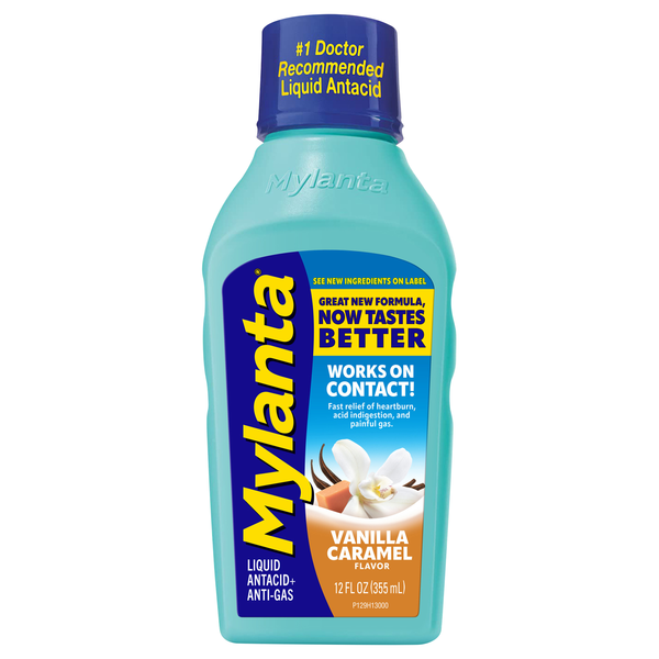 Mylanta Vanilla Caramel Flavor Antacid Anti-Gas Liquid