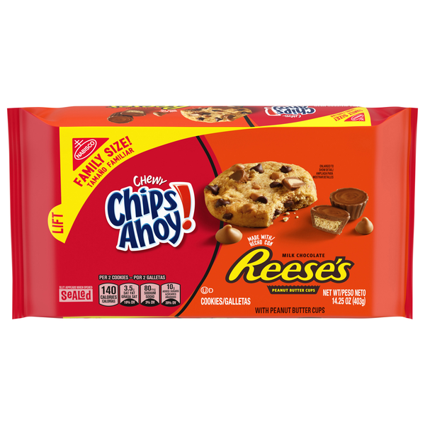 Nabisco Chips Ahoy! Chewy Reese's Peanut Butter Cup Chocolate Chip Cookies