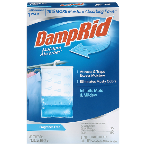 DampRid Fragrance Free Hanging Bag Moisture Absorber