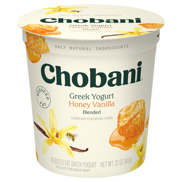 Chobani Reduced Fat Honey Vanilla Blended Greek Yogurt