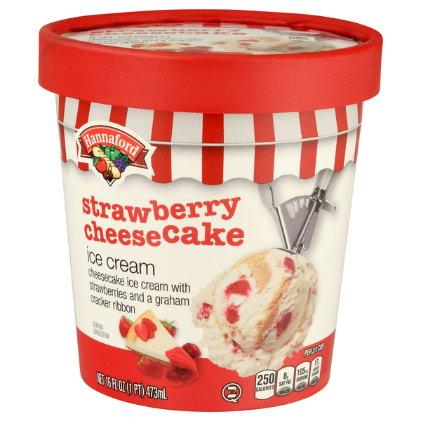 Hannaford Strawberry Cheesecake Ice Cream