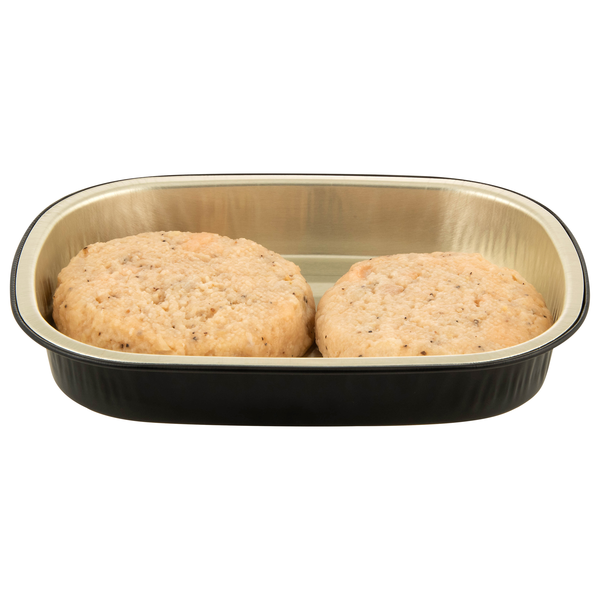 Hannaford Grab & Go Light Seasoned Salmon Burgers - 2 ct