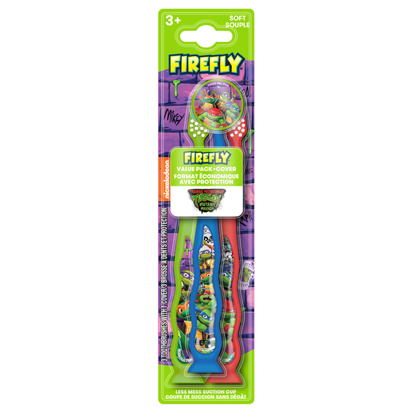 FireFly Teenage Mutant Ninja Turtles Soft Toothbrushes Ages 3+