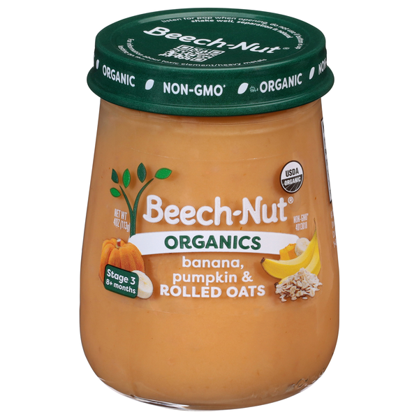 Beech-Nut Organics Stage 3 Baby Food Banana Pumpkin + Rolled Oats