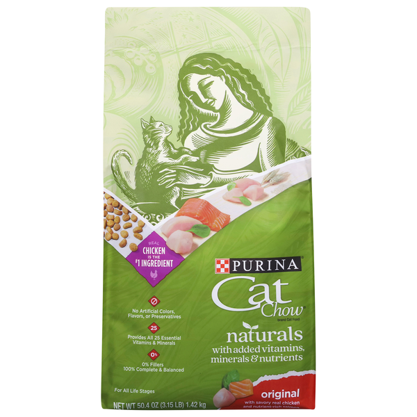 Purina Cat Chow Naturals Original Chicken & Salmon All Ages Dry Cat Food