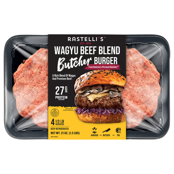 Rastelli's Butcher Wagyu Beef Burger - 4 ct