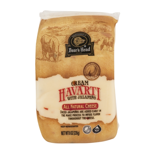 Save on Boar's Head Havarti Cheese with Jalapeno Chunk Order Online Delivery MARTIN'S