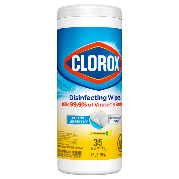 Clorox Crisp Lemon Disinfecting Wipes