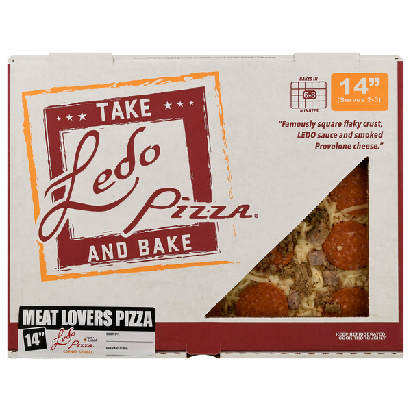 Ledo Pizza Take & Bake Meatlovers 14 Inch