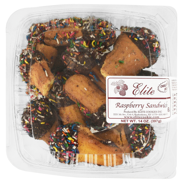 Elite Cholesterol Free Raspberry Sandwich Cookies