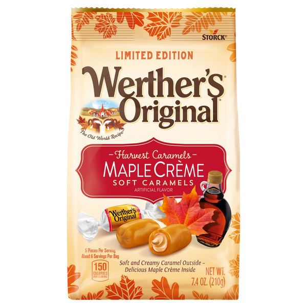 Werther's Original Harvest Caramels Maple Creme Soft Caramels Candy