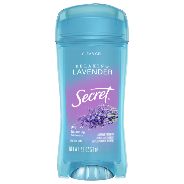 Secret Relaxing Lavender Antiperspirant Deodorant Clear Gel