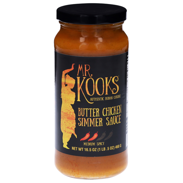 Mr. Kooks Medium Spicy Butter Chicken Simmer Sauce