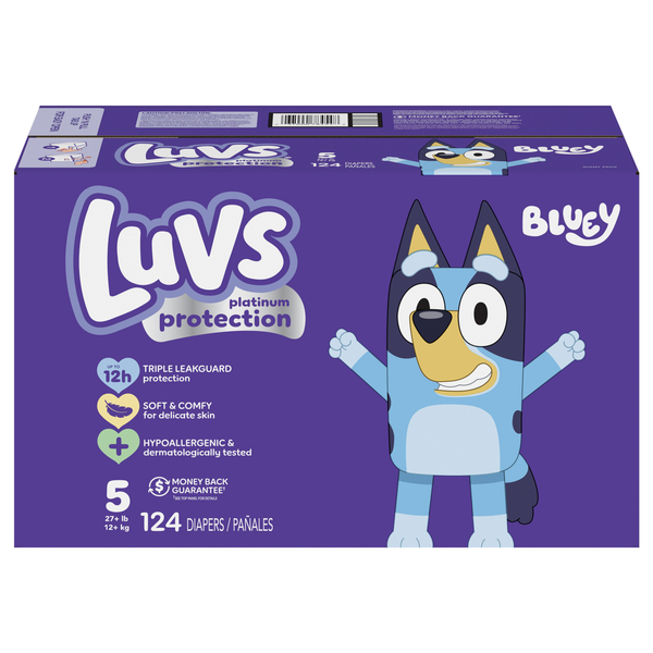 Luvs Size 5 Baby Diapers 27+ lb