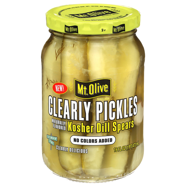 Mt. Olive Clearly Pickles Kosher Dill Spears