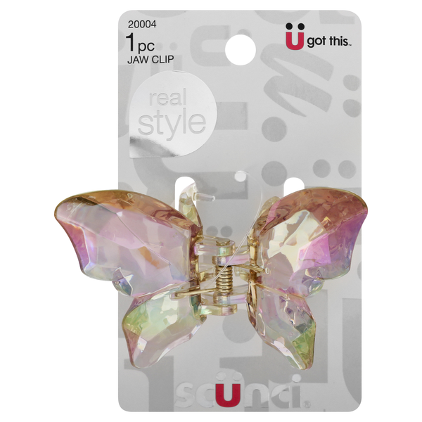 Scunci U Got This Butterfly Jaw Clip