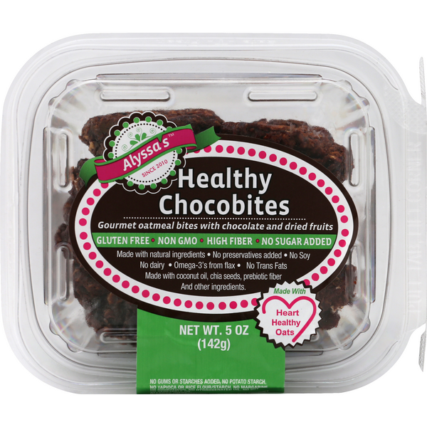 Save on Alyssa's Chocobites Oatmeal Bites w/Chocolate & Dried Fruits