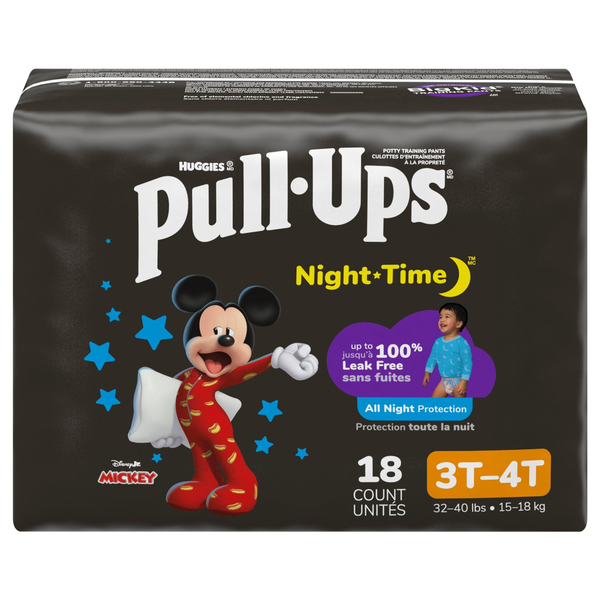 Pull-Ups Night Time Boys 3T-4T Training Pants 32-40 lb